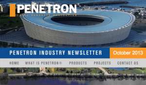 Newsletter PENETRON INTERNATIONAL ltd. - October 2013